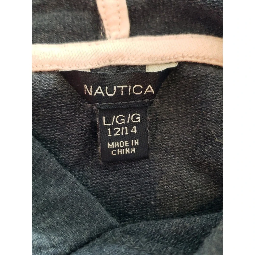 Nautica Girls Long‎ Sleeve hoodie Size Large 12/14